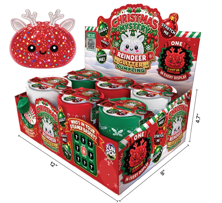 (Preorder) Fun Doh Christmas Mystery Reindeer Dumpling Squishy Toy (Available in November)