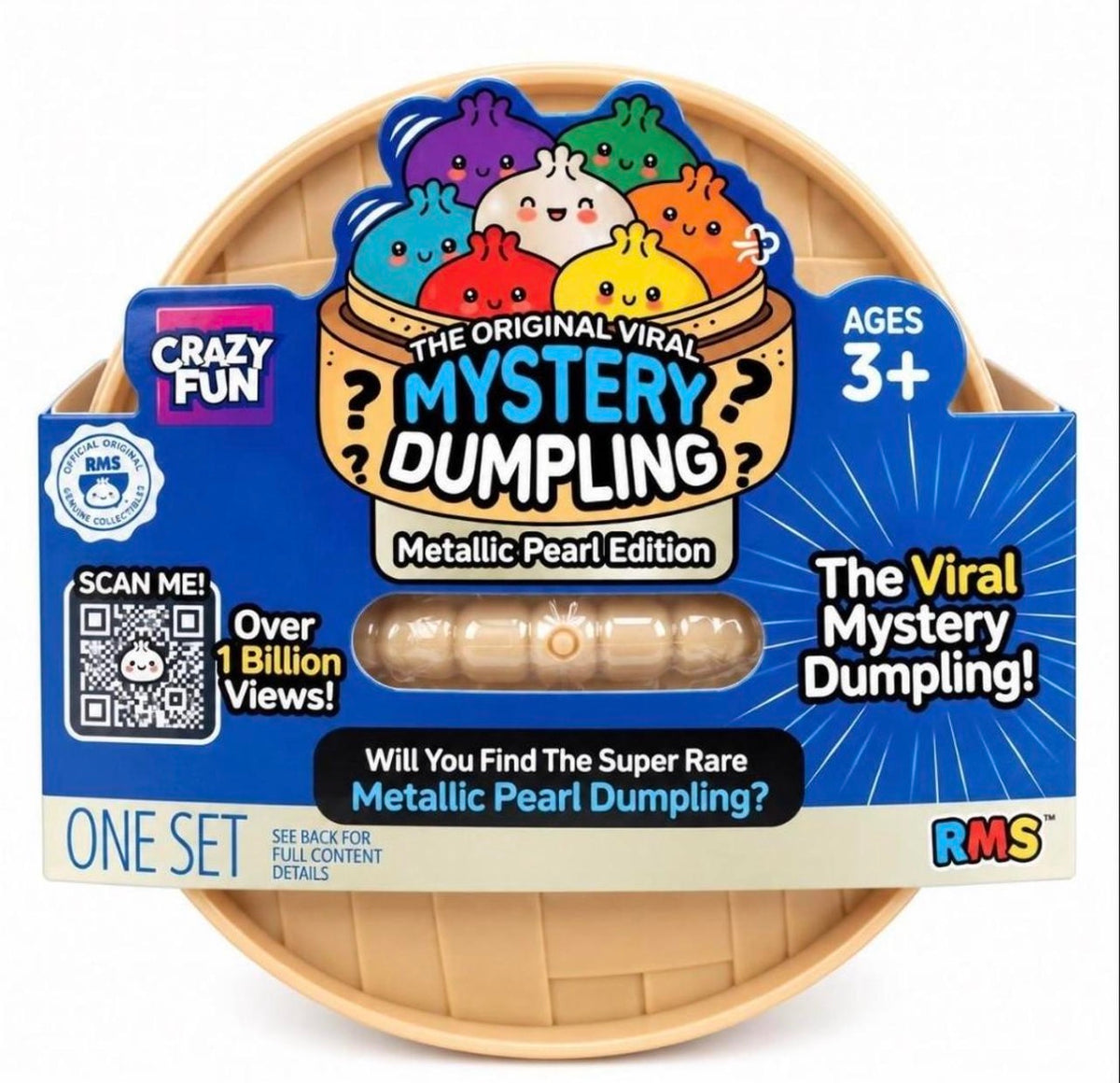 RMS Crazy Fun® Metallic Pearl Edition Squishy Dumpling (Styles May Vary)
