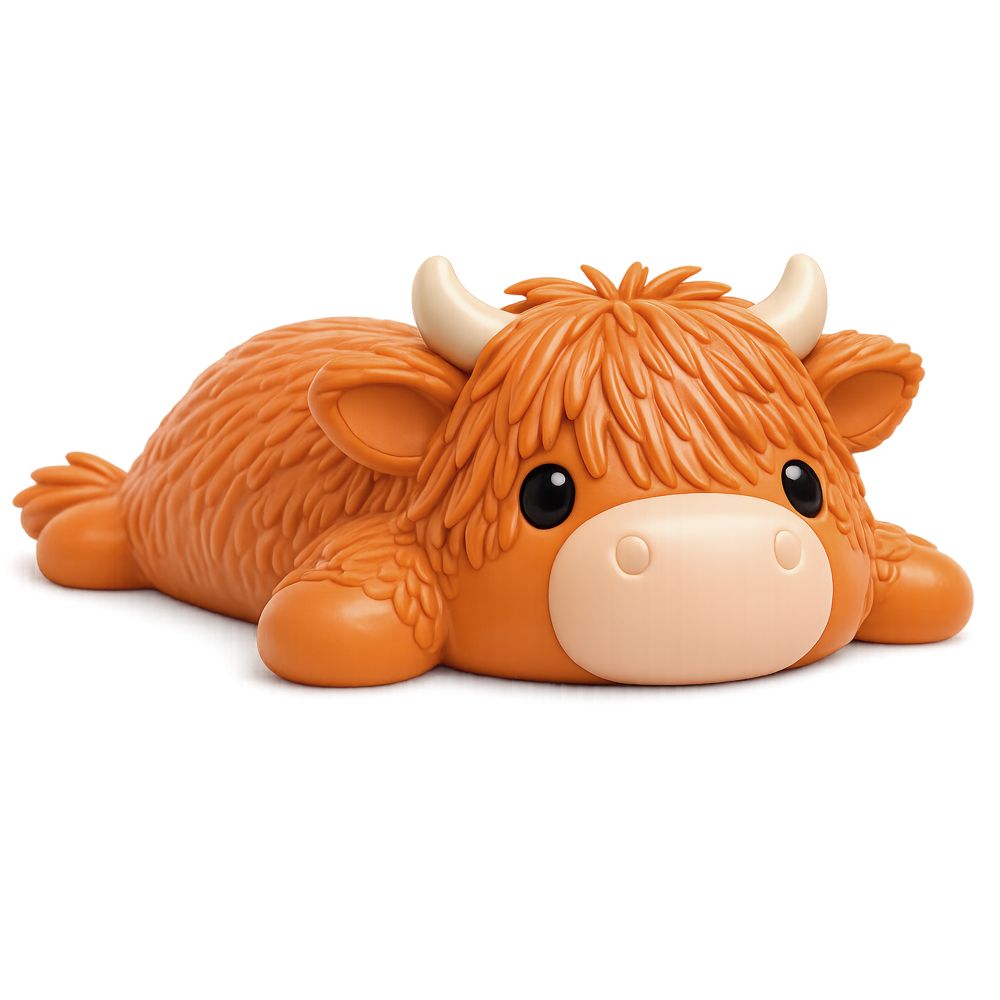 (Pre-Order) The Big Squij Highland Cow Slow-Rise Squishy Toy (Available in September)