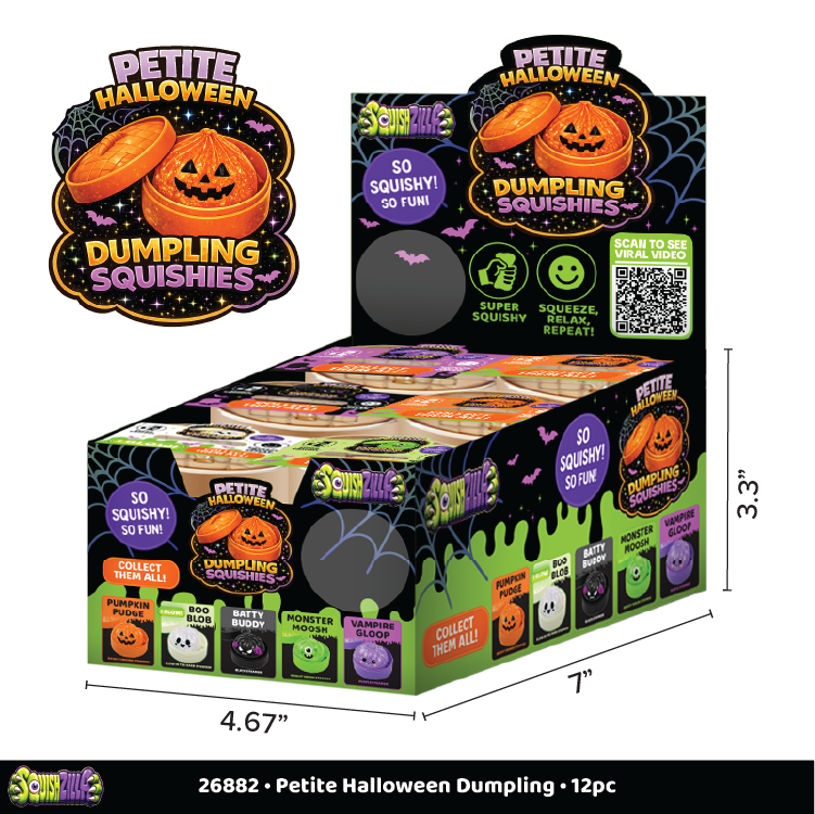 (Pre-Order) Fun Doh Petite Spooky Halloween Squishy Dumpling (Available in August)
