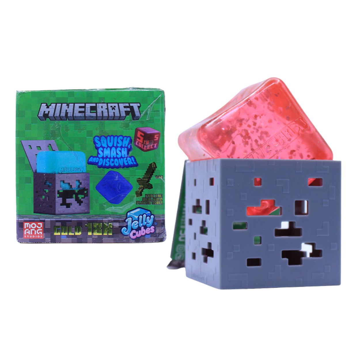 (Pre-Order) Minecraft Jelly Cube Squishy Toy Cube (1) (Available in August)