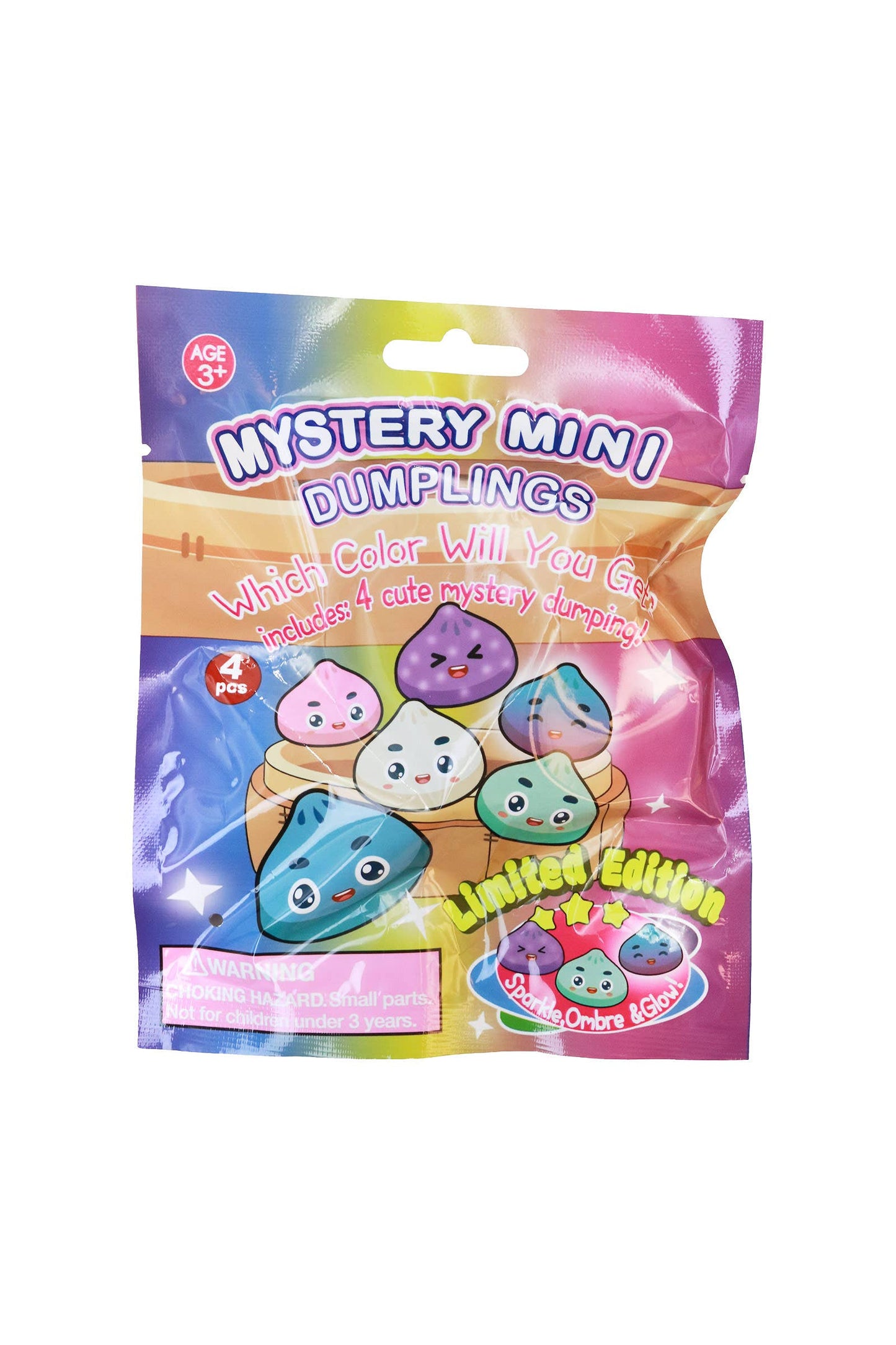4-Count Mini Sticky Mochi Dumpling Squishy Mystery Blind Bag