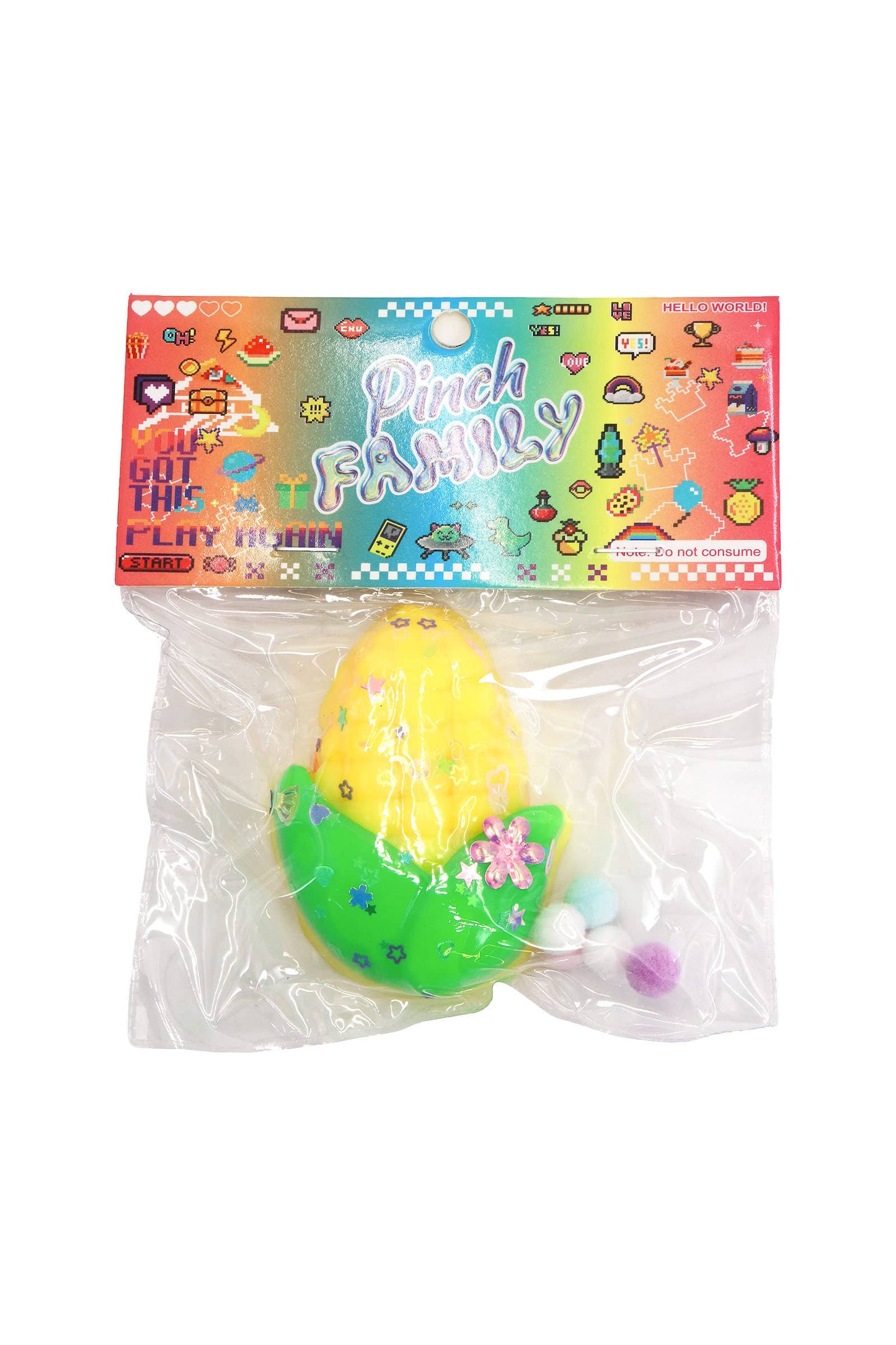 Fruits and Vegetables Sticky Mochi Pom Pom Taba Squishy