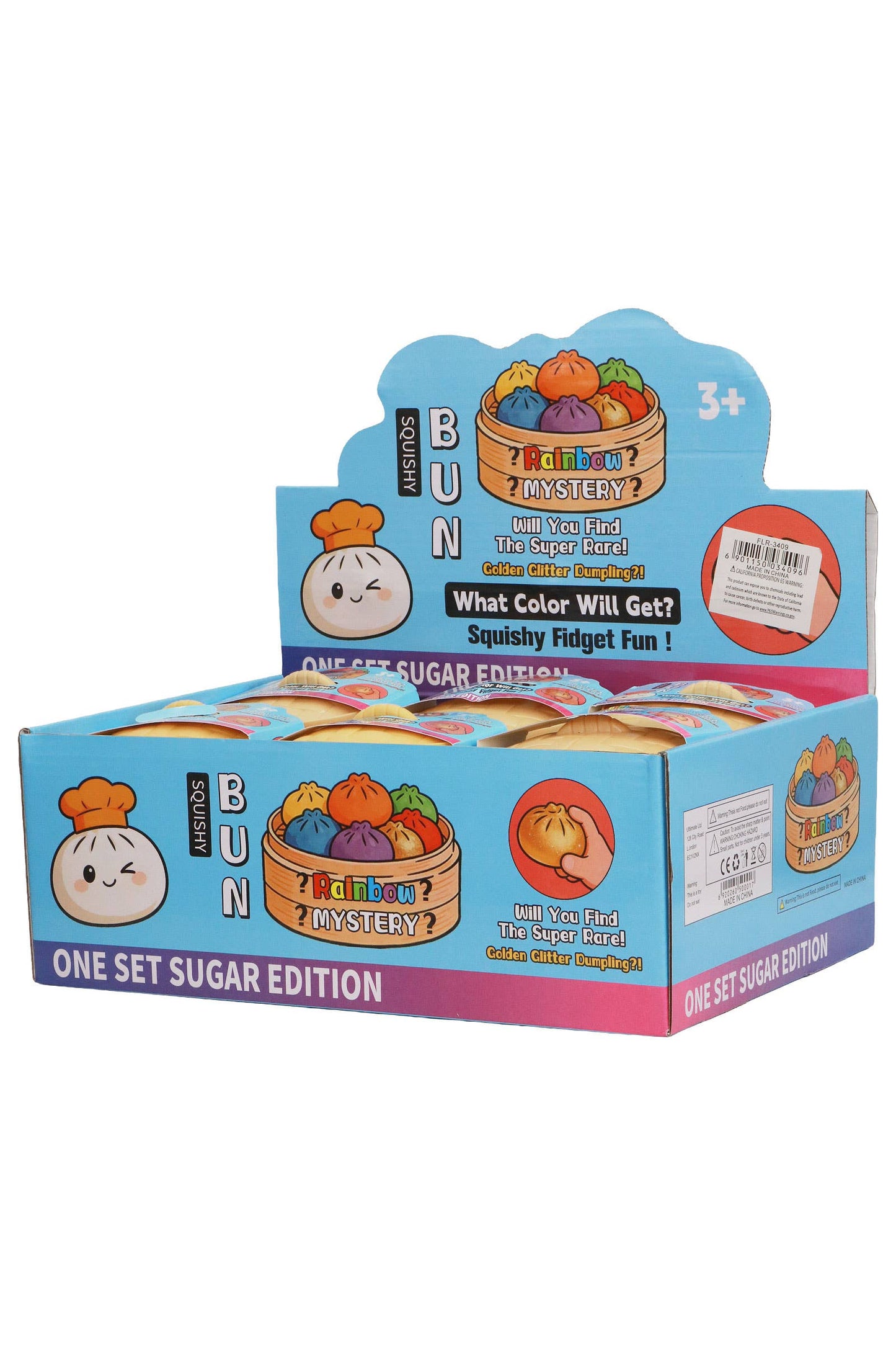 Solid Bao Bun Dumpling Gel Slime Filled Squishy - 12 Pcs