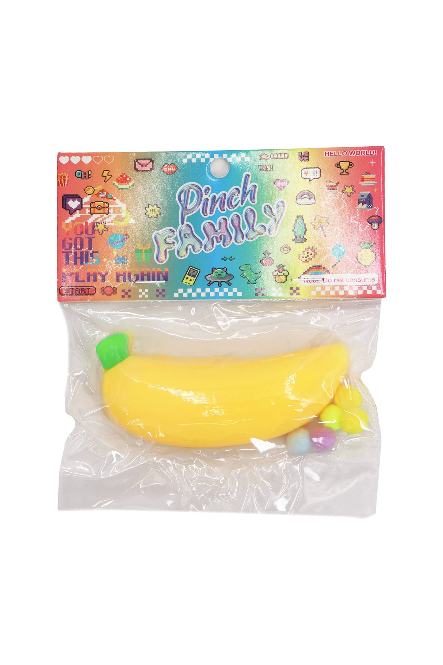Fruits and Vegetables Sticky Mochi Pom Pom Taba Squishy