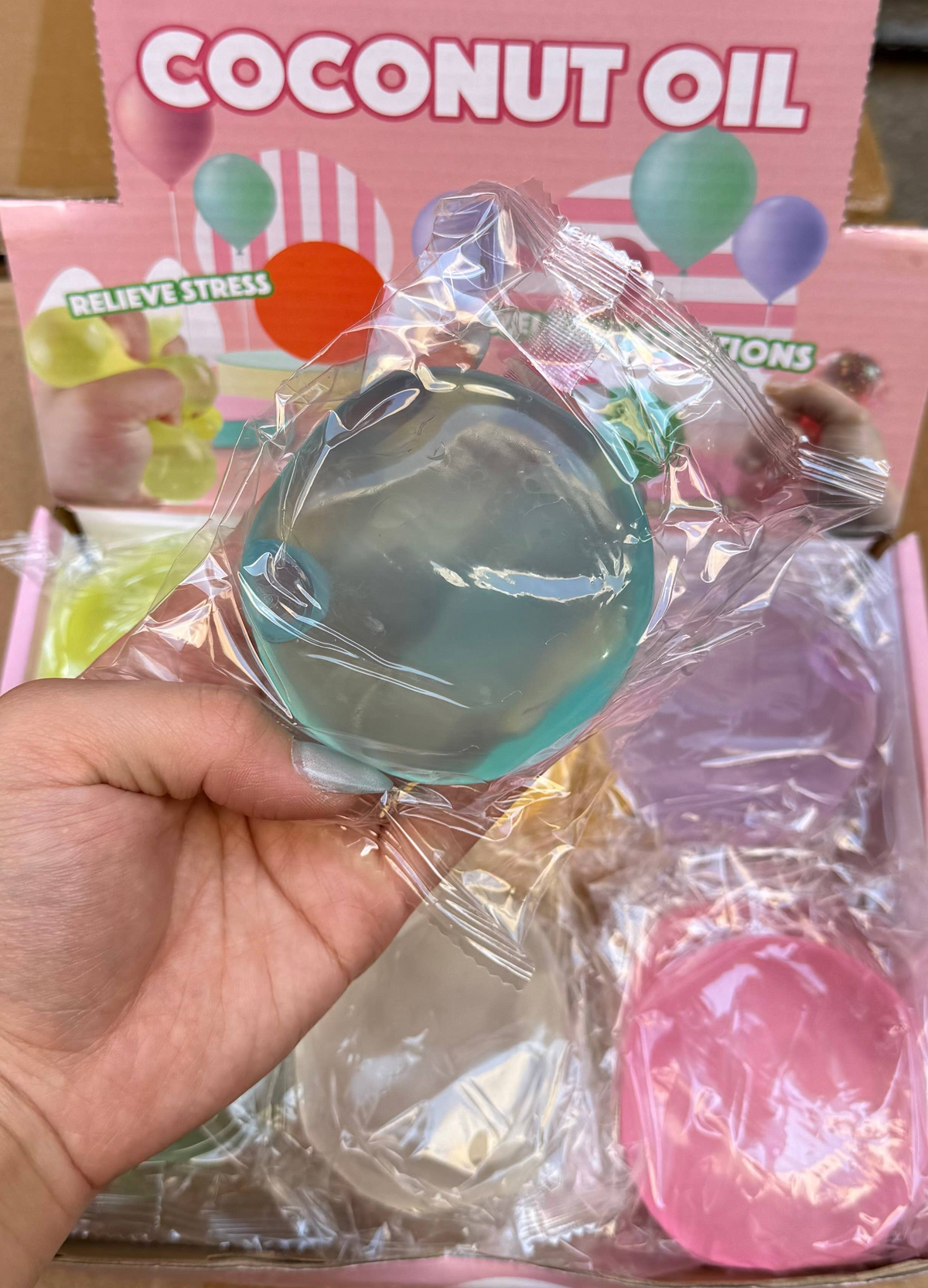 Coconut Oil Vaseline Colorful Round Ball Squishy