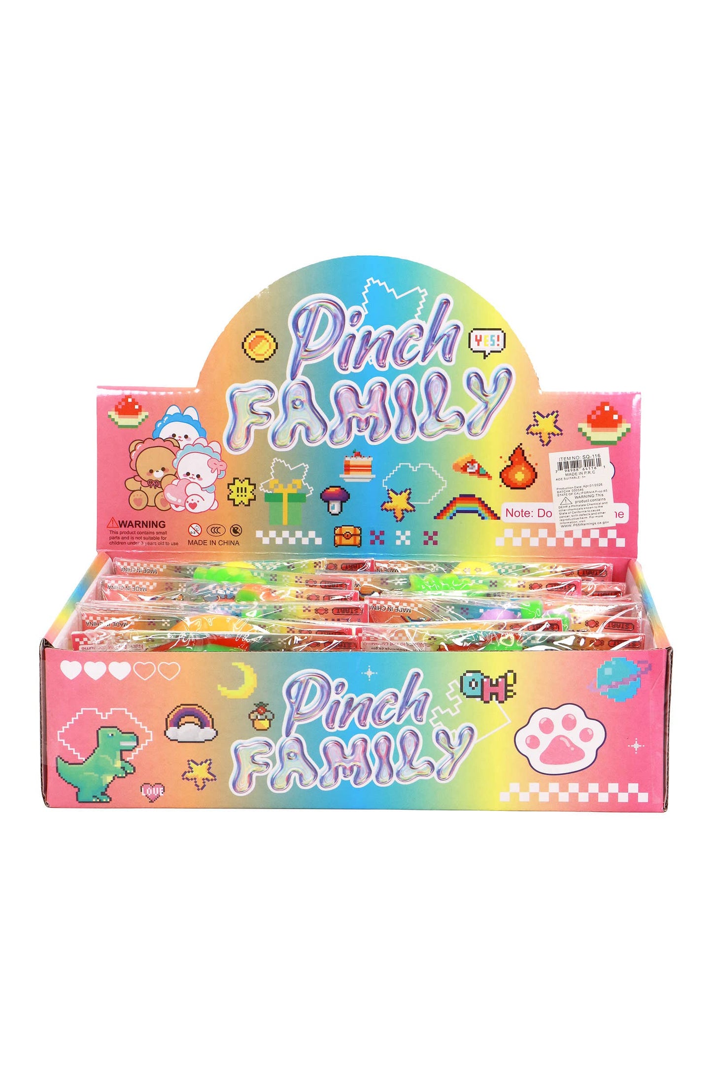 Fruits and Vegetables Sticky Mochi Pom Pom Taba Squishy