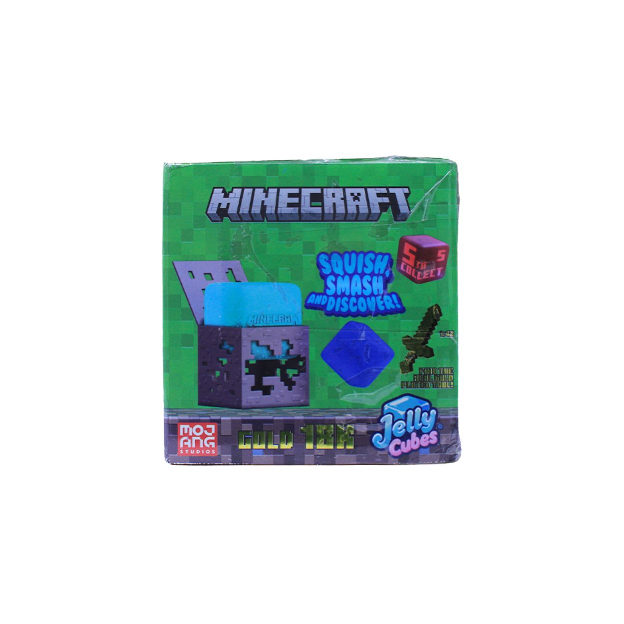 (Pre-Order) Minecraft Jelly Cube Squishy Toy Cube (1) (Available in August)