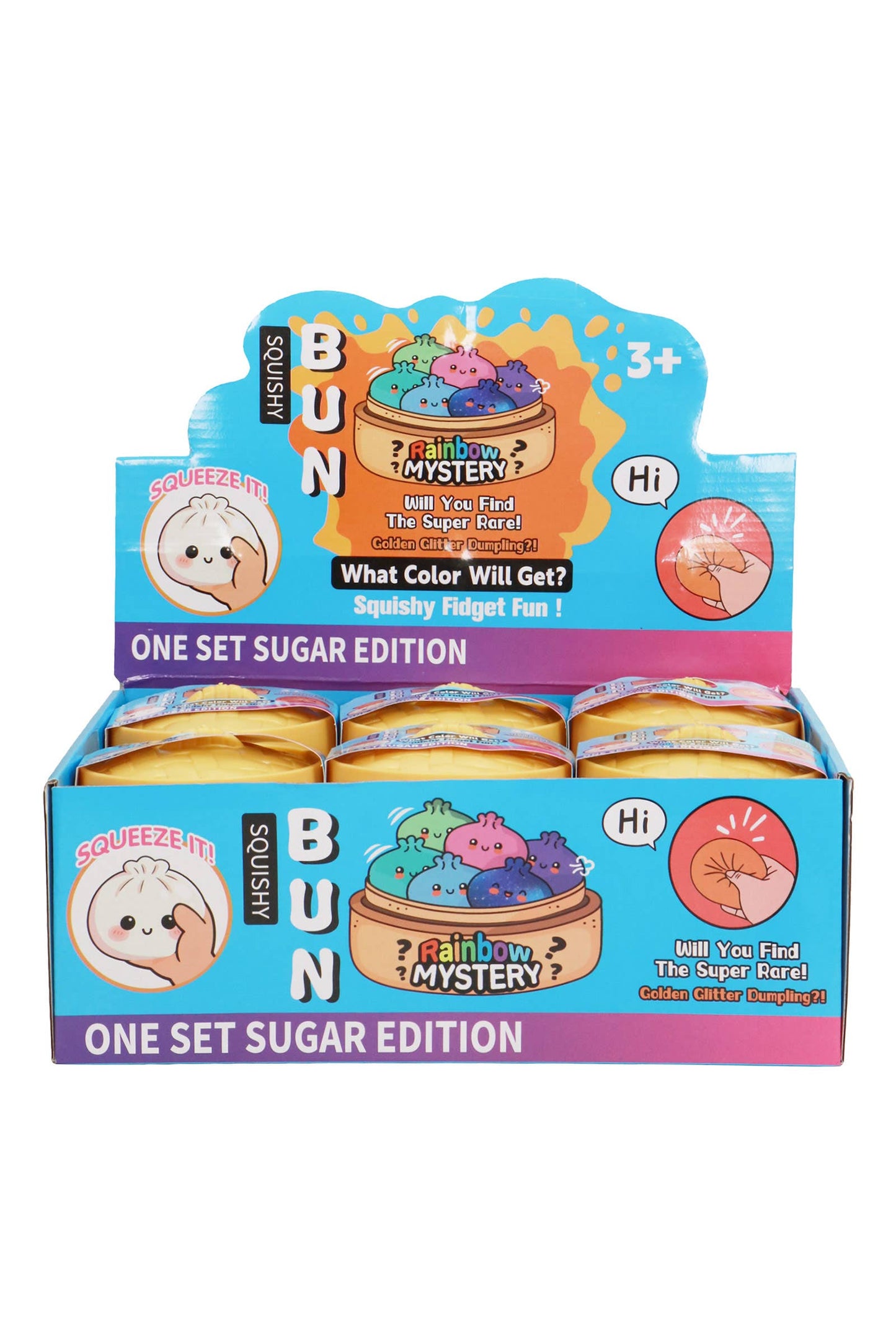 Ombre Solid Variety Bao Bun Dumpling Foam Squishy
