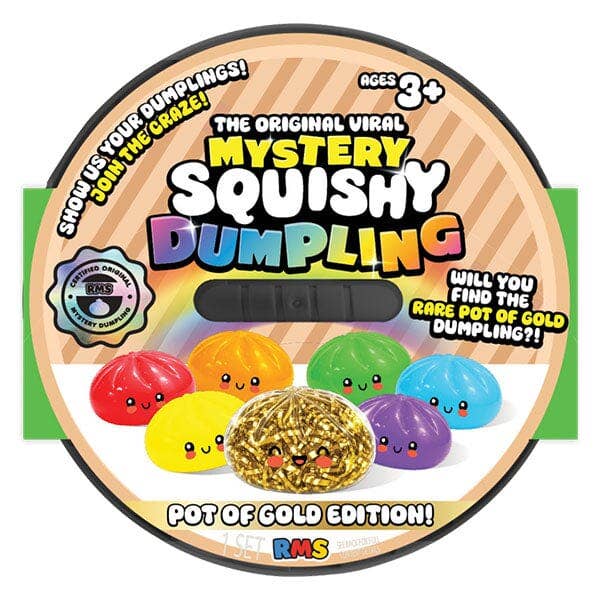 (PREORDER) RMS® Crazy Fun™ Pot Of Gold Mystery Bao Bun Squishy 4" (Available in February)