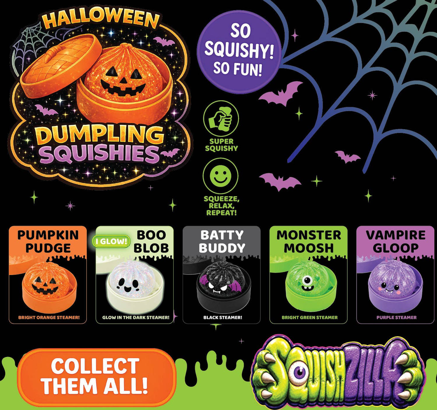 (Pre-Order) Fun Doh Spooky Mystery Dumpling Squishy Toy (Available in September)