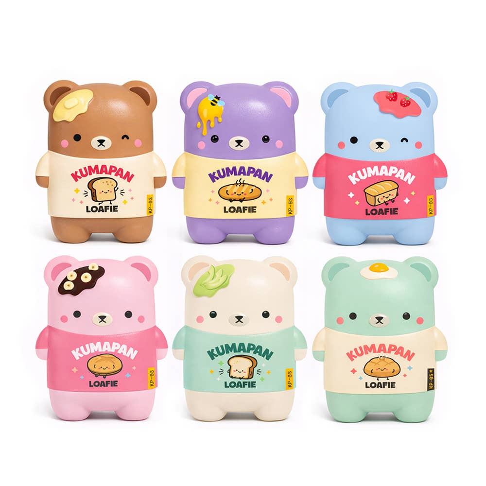 (Preorder) Kumapan Mystery Loafie Bears - Slow Rise Squishy (Available in December)
