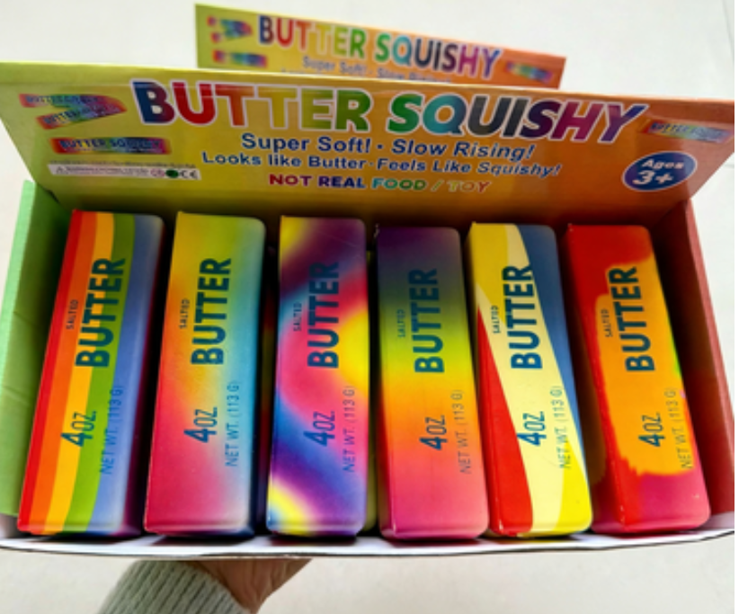 Colorful Super Soft PU Butter Stick Squeeze Toy