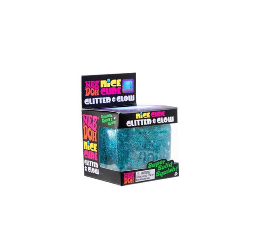 NeeDoh Nice Cube Glitter & Glow