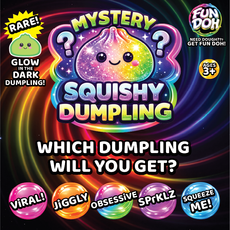 Fun Doh Mystery Dumpling Squish Toy
