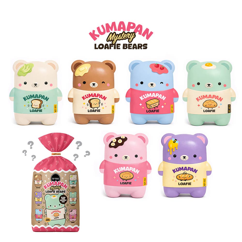 (Preorder) Kumapan Mystery Loafie Bears - Slow Rise Squishy (Available in December)