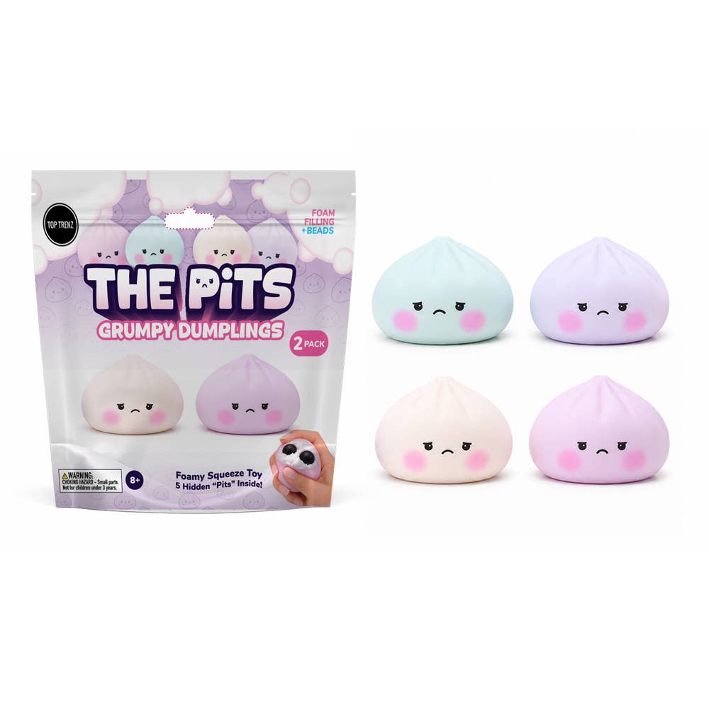 (Pre-order) The Pits - Grumpy Dumpling Sensory Squishies (2-Pack) (Available in December)