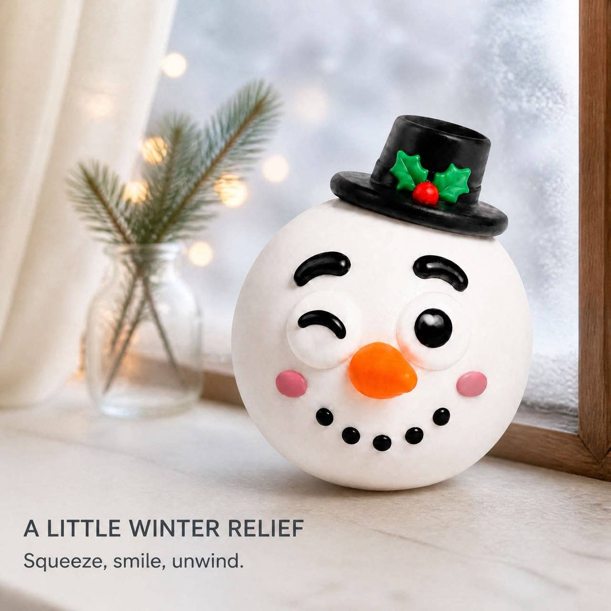 Funny Faces Squishy Balls - Christmas Edition