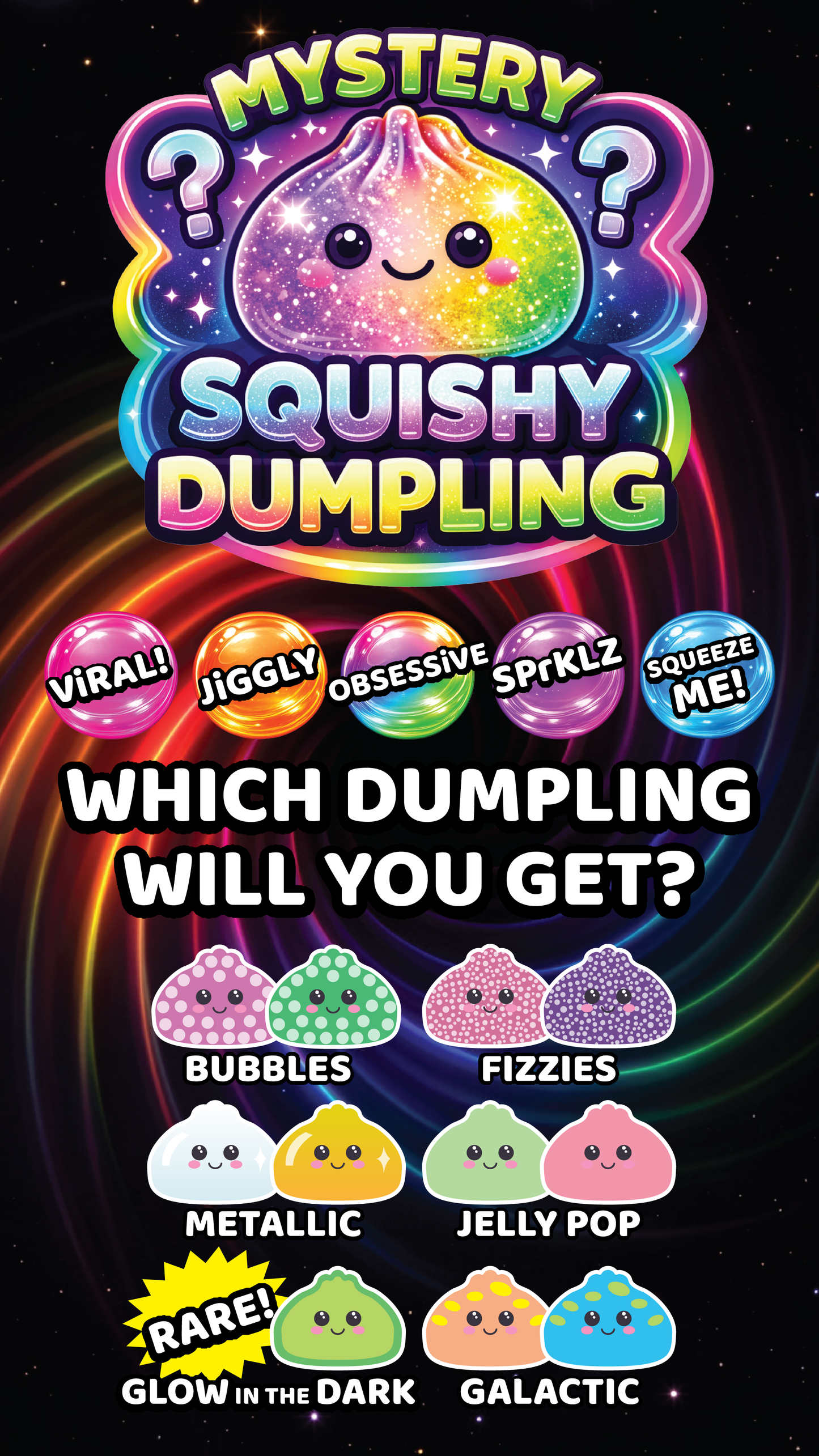 Fun Doh Mystery Dumpling Squish Toy