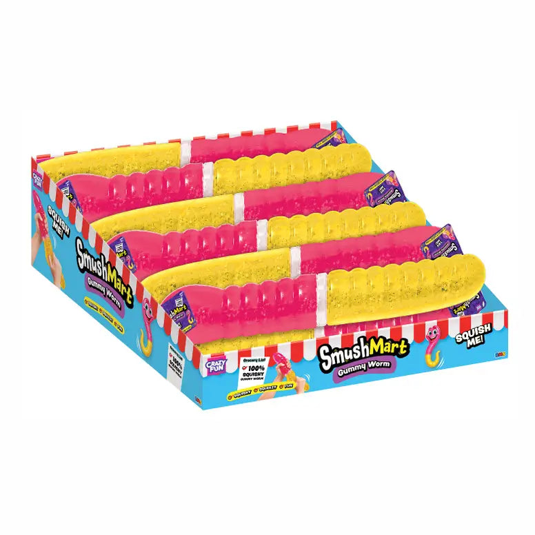 (Pre-Order) Rms® Smushmart™ Giant 15" Gummy Worm Squishy 1pc (Available in November)