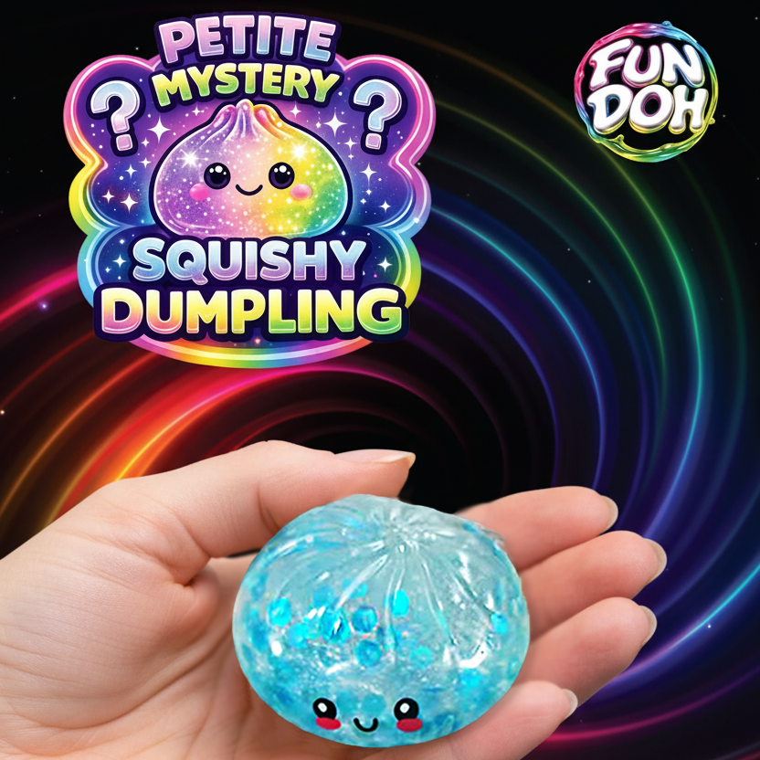 Fun Doh Squishy Mystery Mini Petite 2.5" Dumpling Toy (1 dumpling)