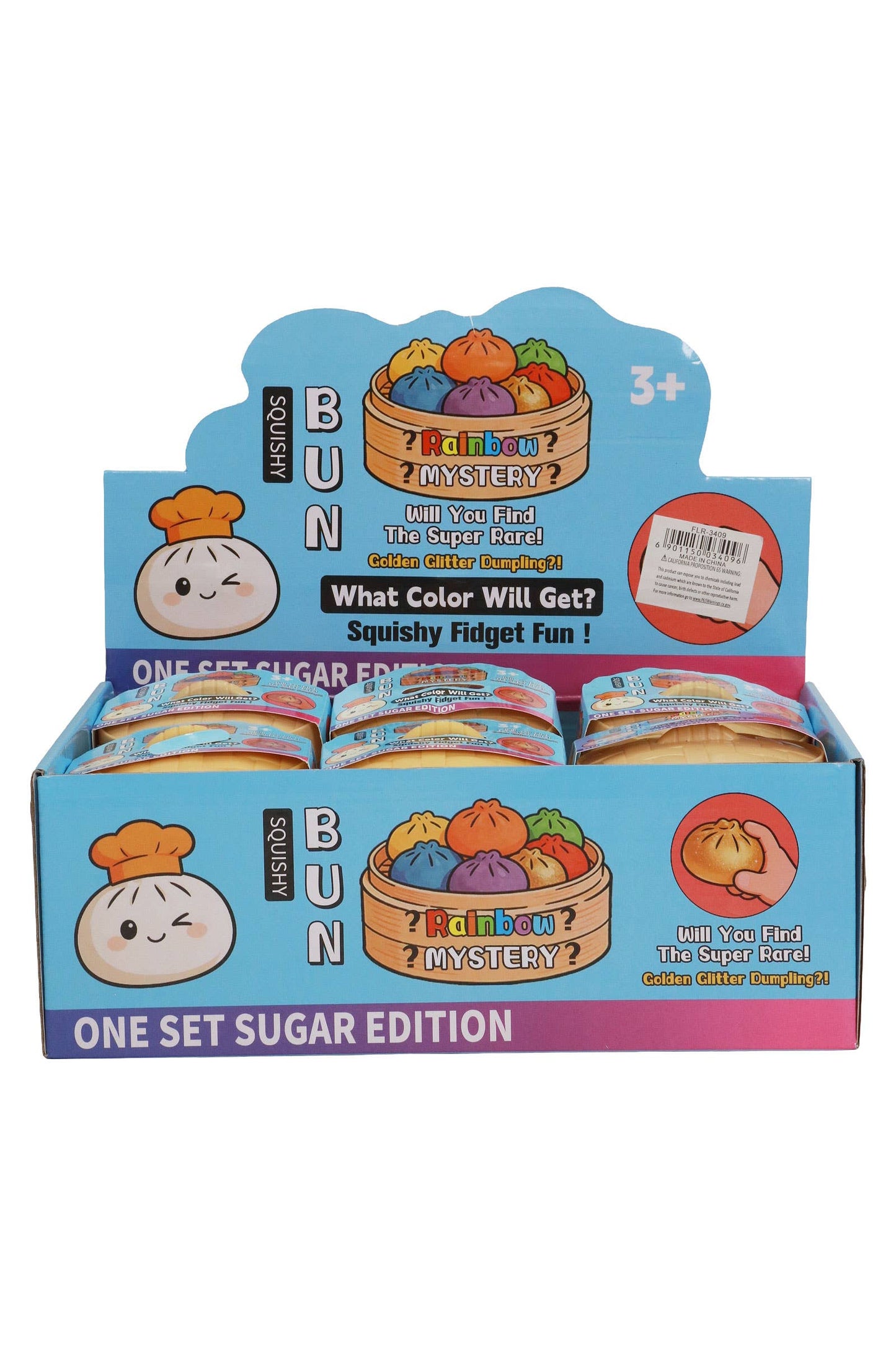 Solid Bao Bun Dumpling Gel Slime Filled Squishy - 12 Pcs