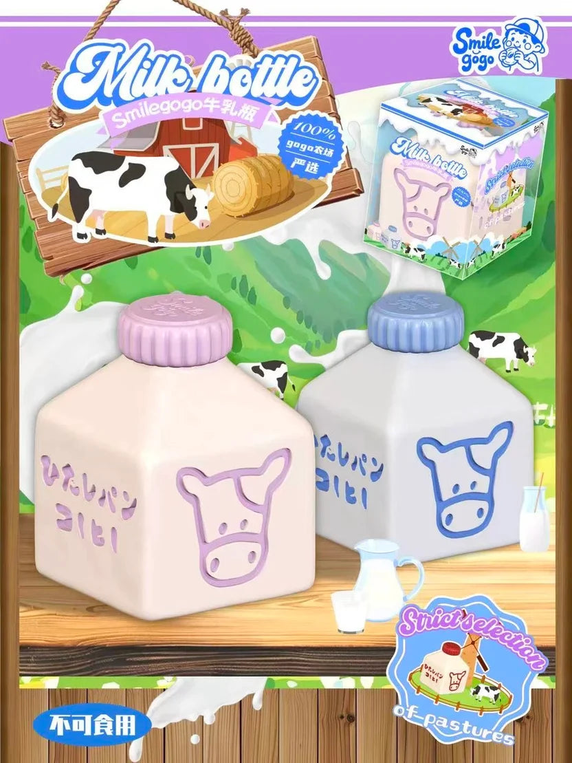 Smilegogo Milk Bottle Squishy - Blue