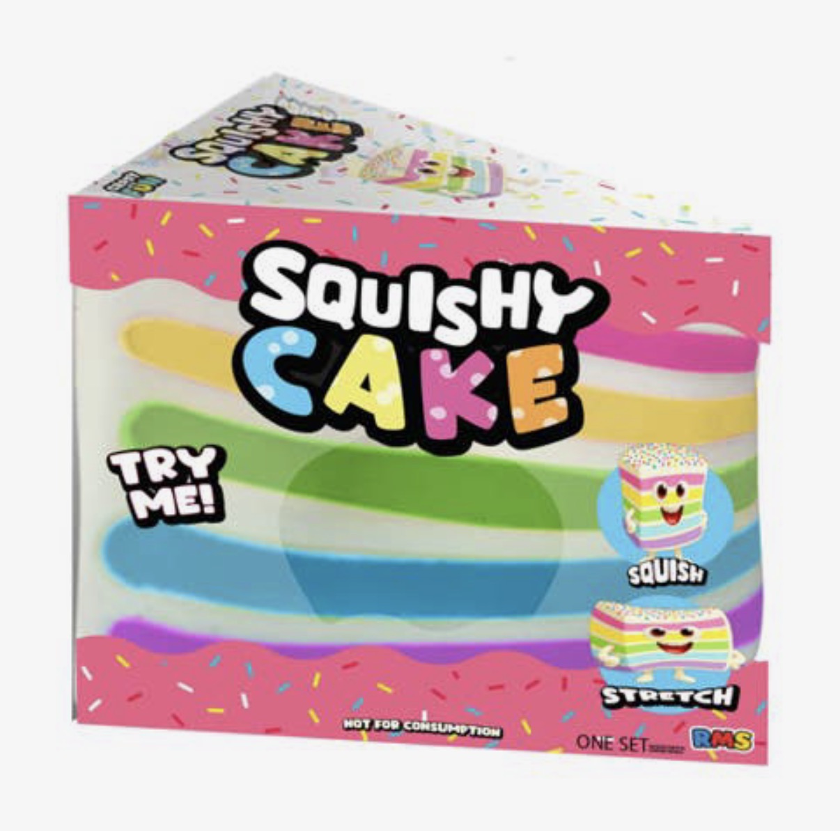 (Pre-Order) Rms® Smushmart™ Giant Rainbow Cake Slice Squishy 1pc (Available in November)