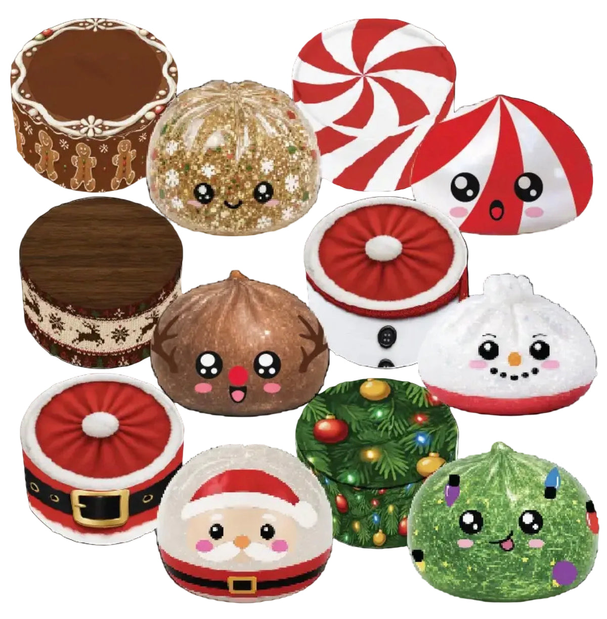 (Preorder) Fun Doh Christmas Dumpling Squishy Toy (Available in November)