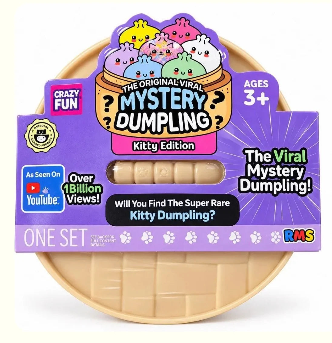 RMS Crazy Fun® Kitty Edition Squishy Dumpling (Styles May Vary)