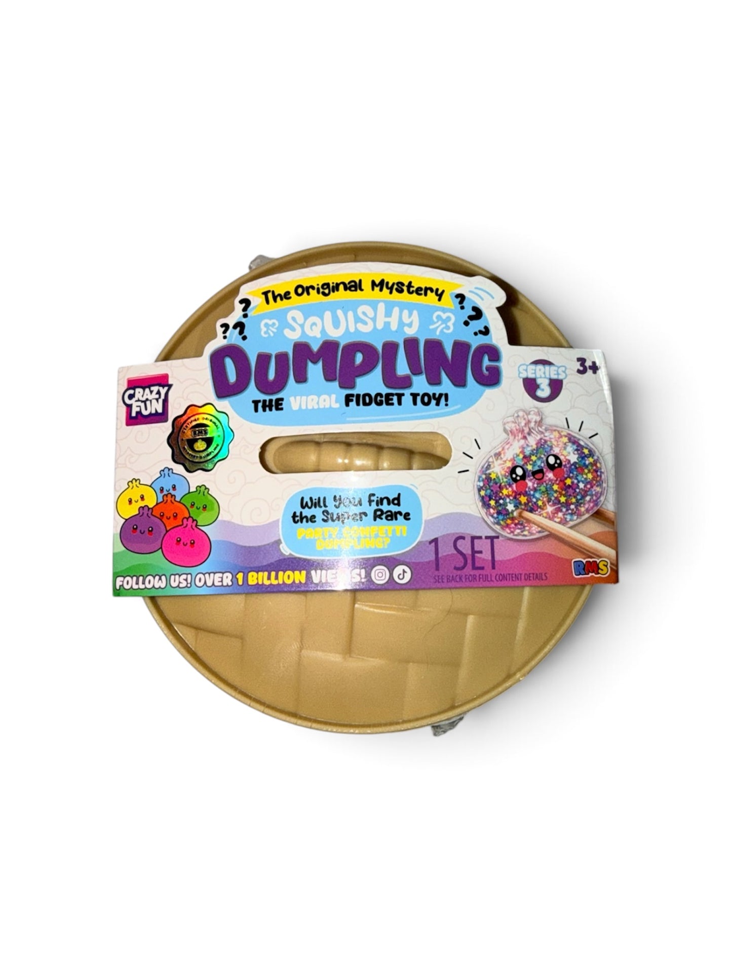 RMS Crazy Fun® Party Confetti Mystery Series 3 Dumpling (Styles May Vary)