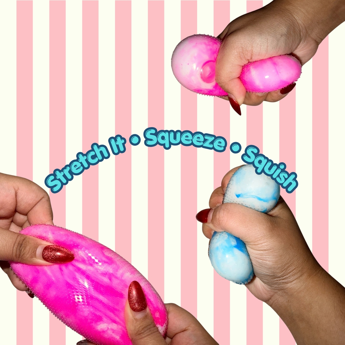 Polka Dot Shiny Ball - Squishy Stress Relief Toy