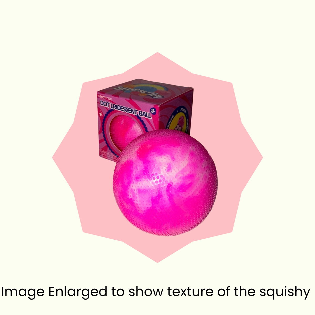 Polka Dot Shiny Ball - Squishy Stress Relief Toy