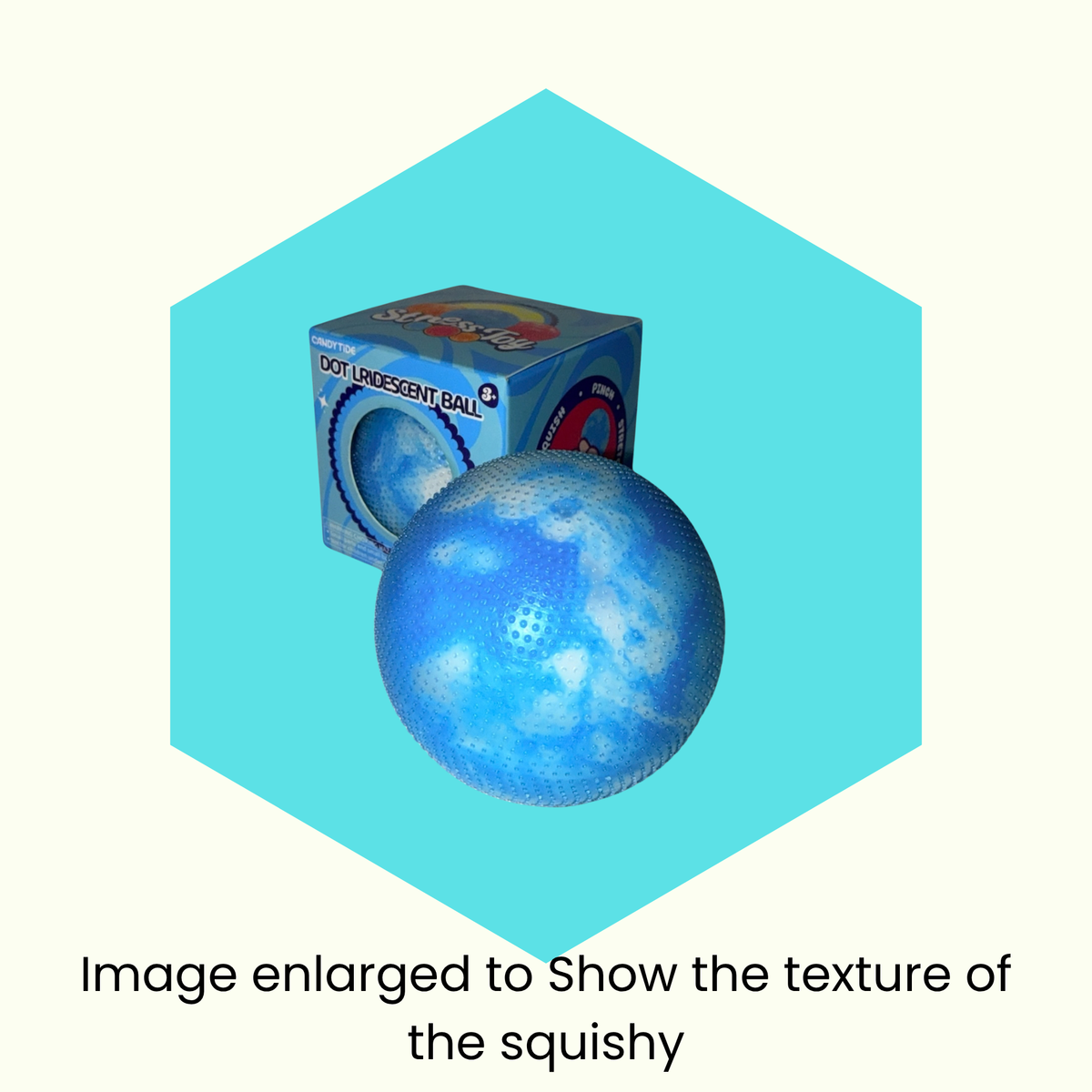 Polka Dot Shiny Ball - Squishy Stress Relief Toy
