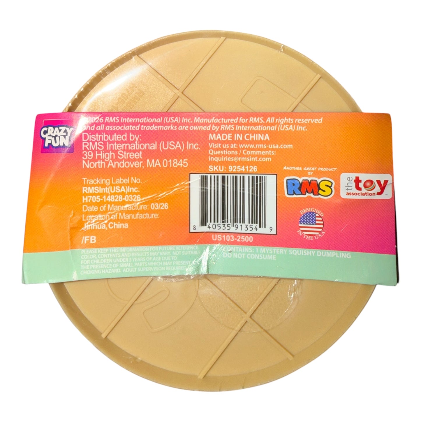 RMS Crazy Fun® Mystery Sherbert
Squishy Dumpling (Styles May Vary)