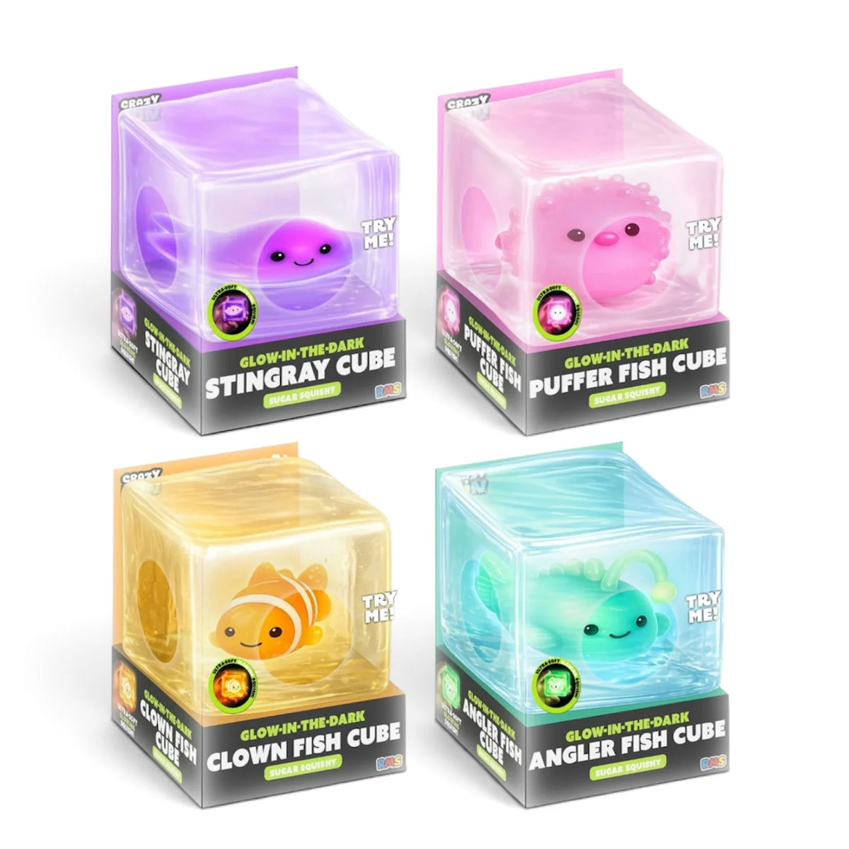 (Preorder) RMS 2" SQUISHY GLOW IN THE DARK MALTOSE CUBE (Available in December)