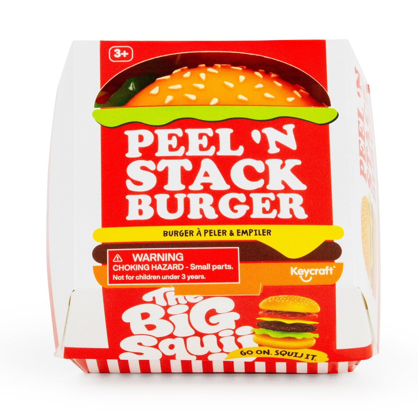 (Pre-Order) The Big Squij Peel & Stack Burger Slow-Rise Squishy Toy (Available in September)