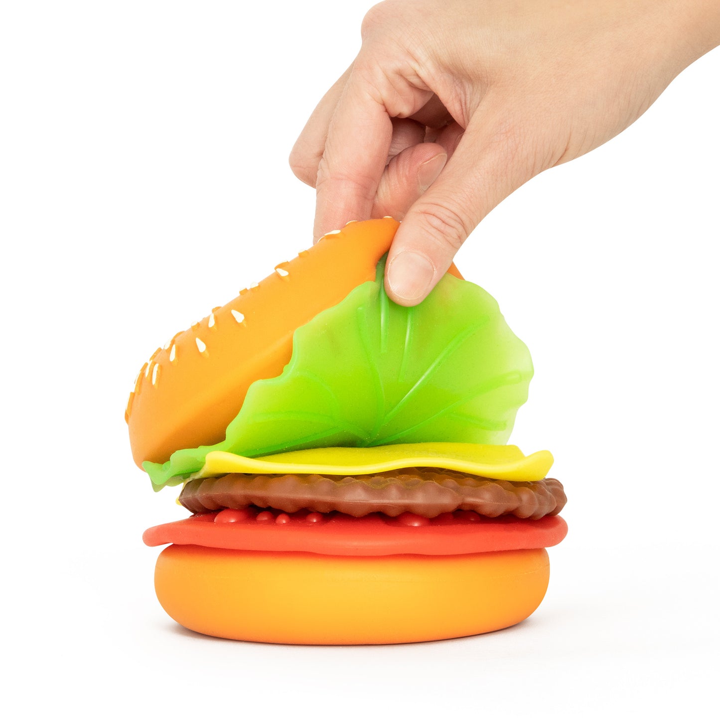 (Pre-Order) The Big Squij Peel & Stack Burger Slow-Rise Squishy Toy (Available in September)