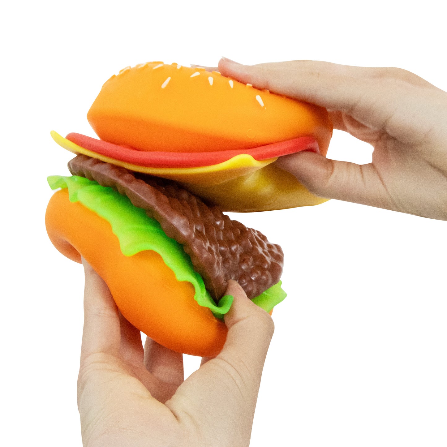 (Pre-Order) The Big Squij Peel & Stack Burger Slow-Rise Squishy Toy (Available in September)