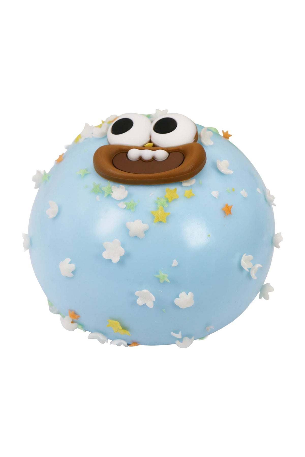 Sprinkled Goofy Smile Bun Fluffy Slime Squishy - 1