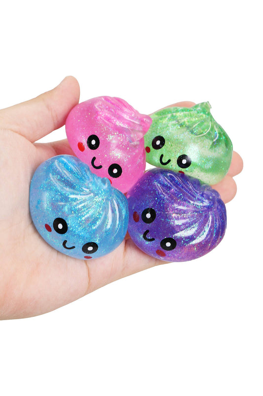 Mini Dumpling Glitter Maltose Putty Filled Squishy - (1)
