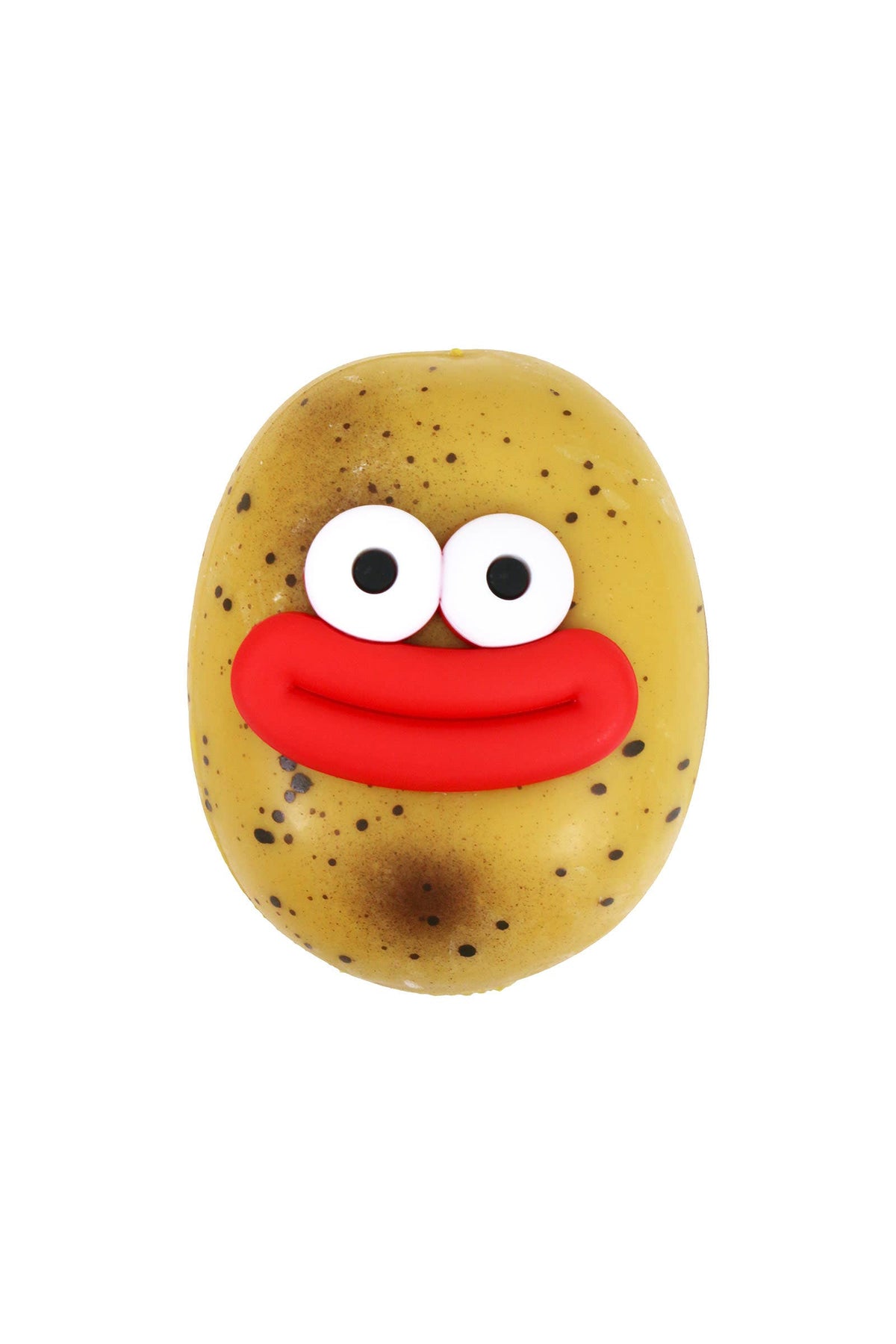 Goofy Smile Potato Soft Fluffy Slime Filled TPR Squishy Bag