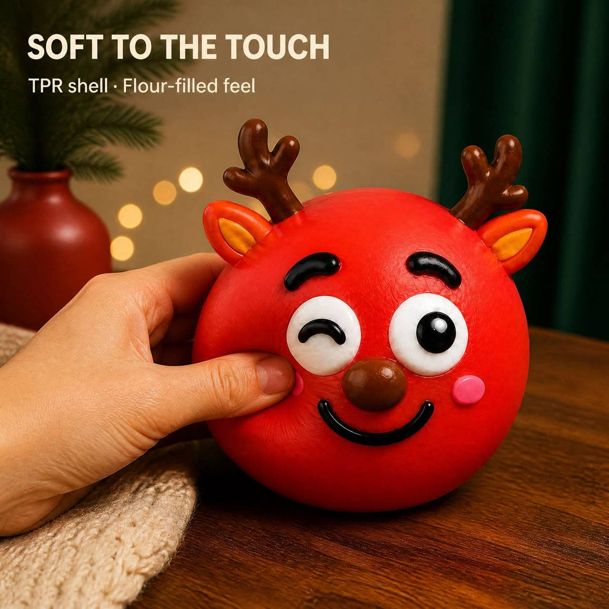 Funny Faces Squishy Balls - Christmas Edition