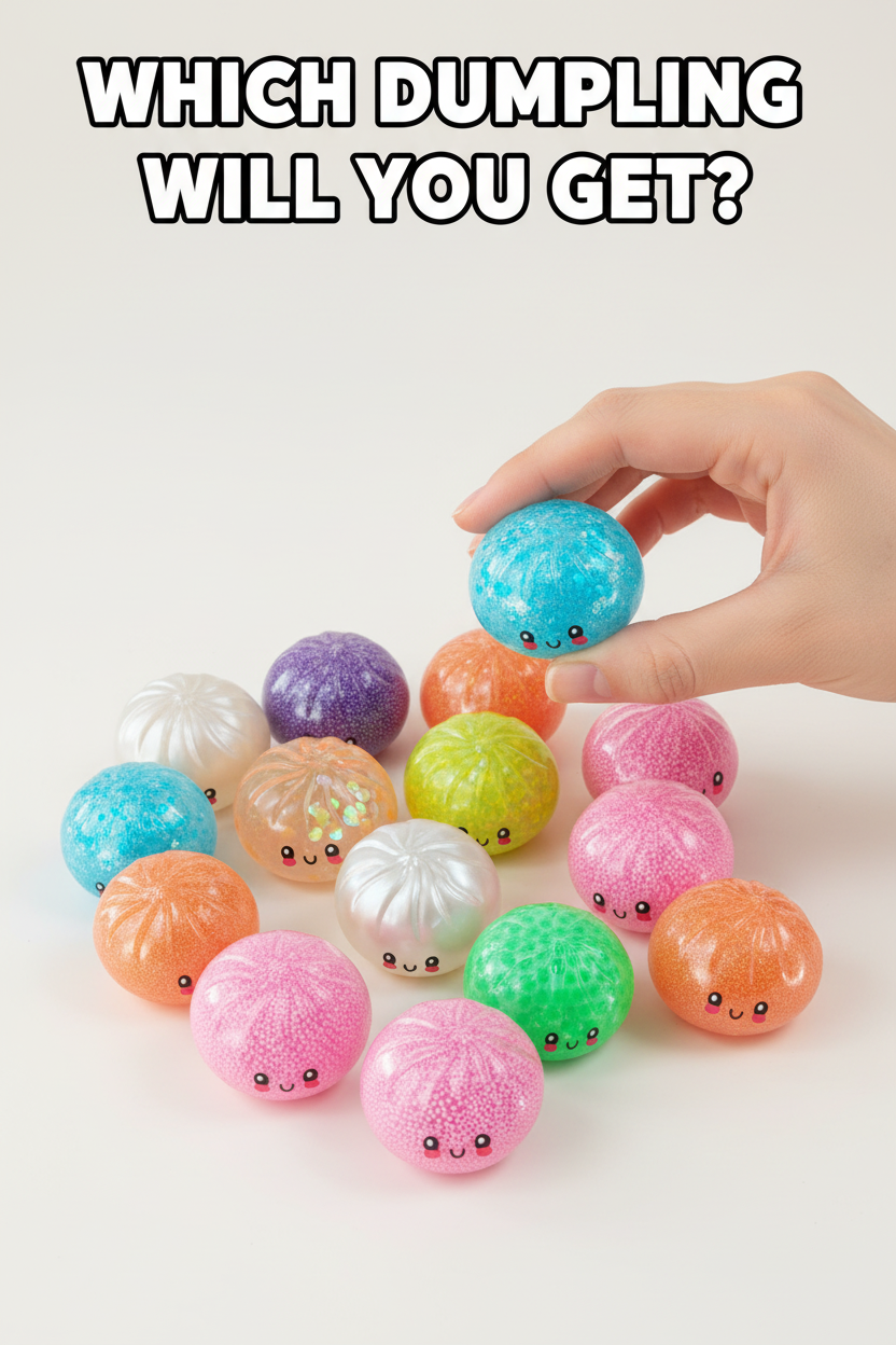 Fun Doh Squishy Mystery Mini Petite 2.5" Dumpling Toy (1 dumpling)