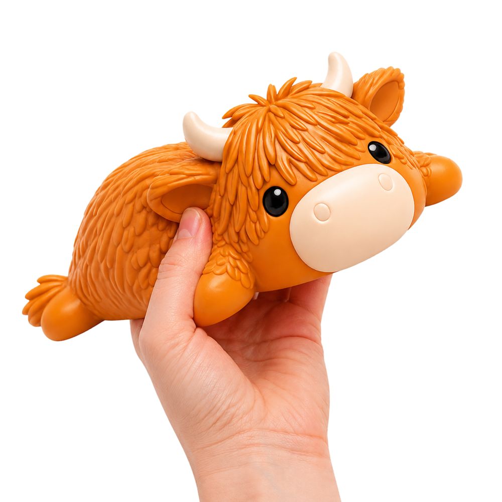 (Pre-Order) The Big Squij Highland Cow Slow-Rise Squishy Toy (Available in September)