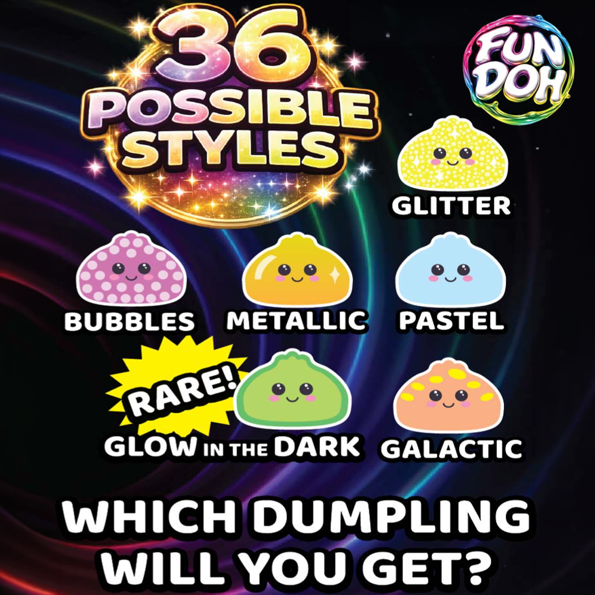 Fun Doh Mystery Dumpling Squishies - Steamer Series