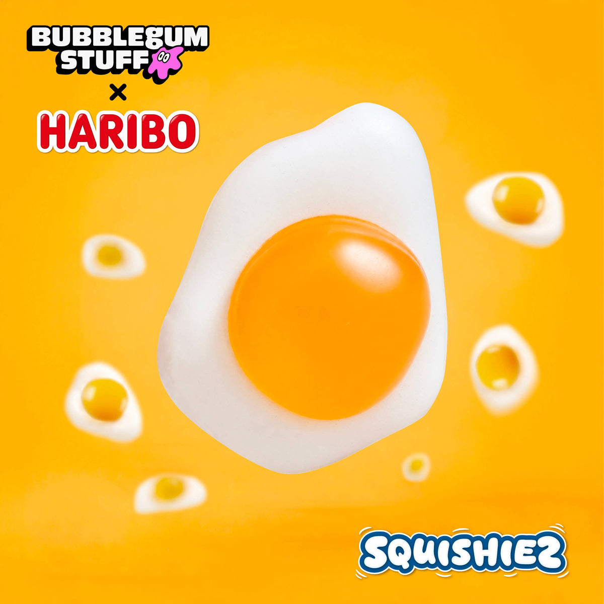 HARIBO Fried Egg Squishy Toy | Maltose-Filled Squishiez