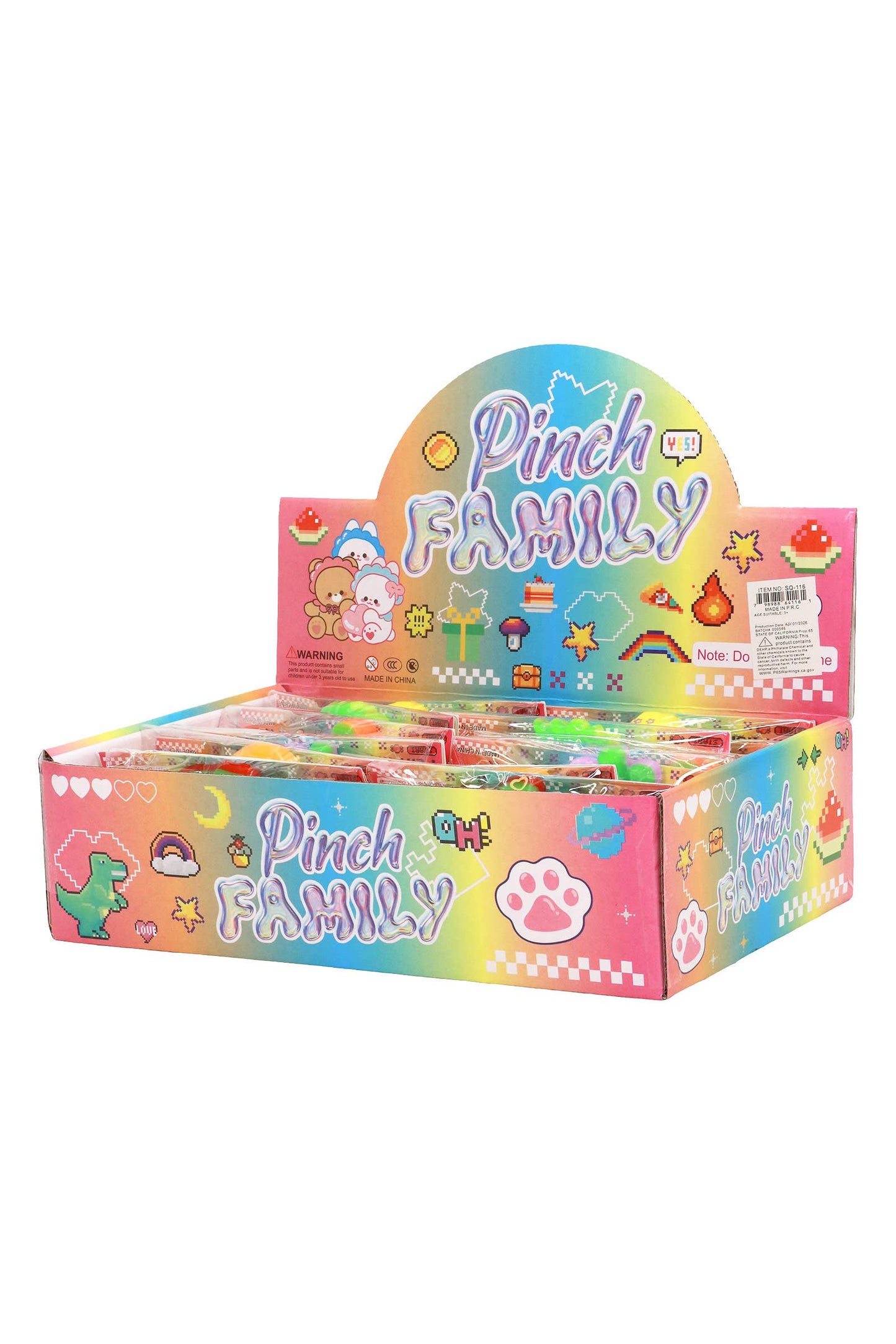 Fruits and Vegetables Sticky Mochi Pom Pom Taba Squishy