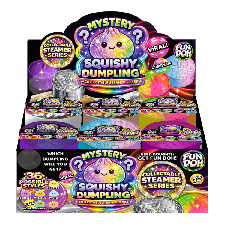 Fun Doh Mystery Dumpling Squishies - Steamer Series