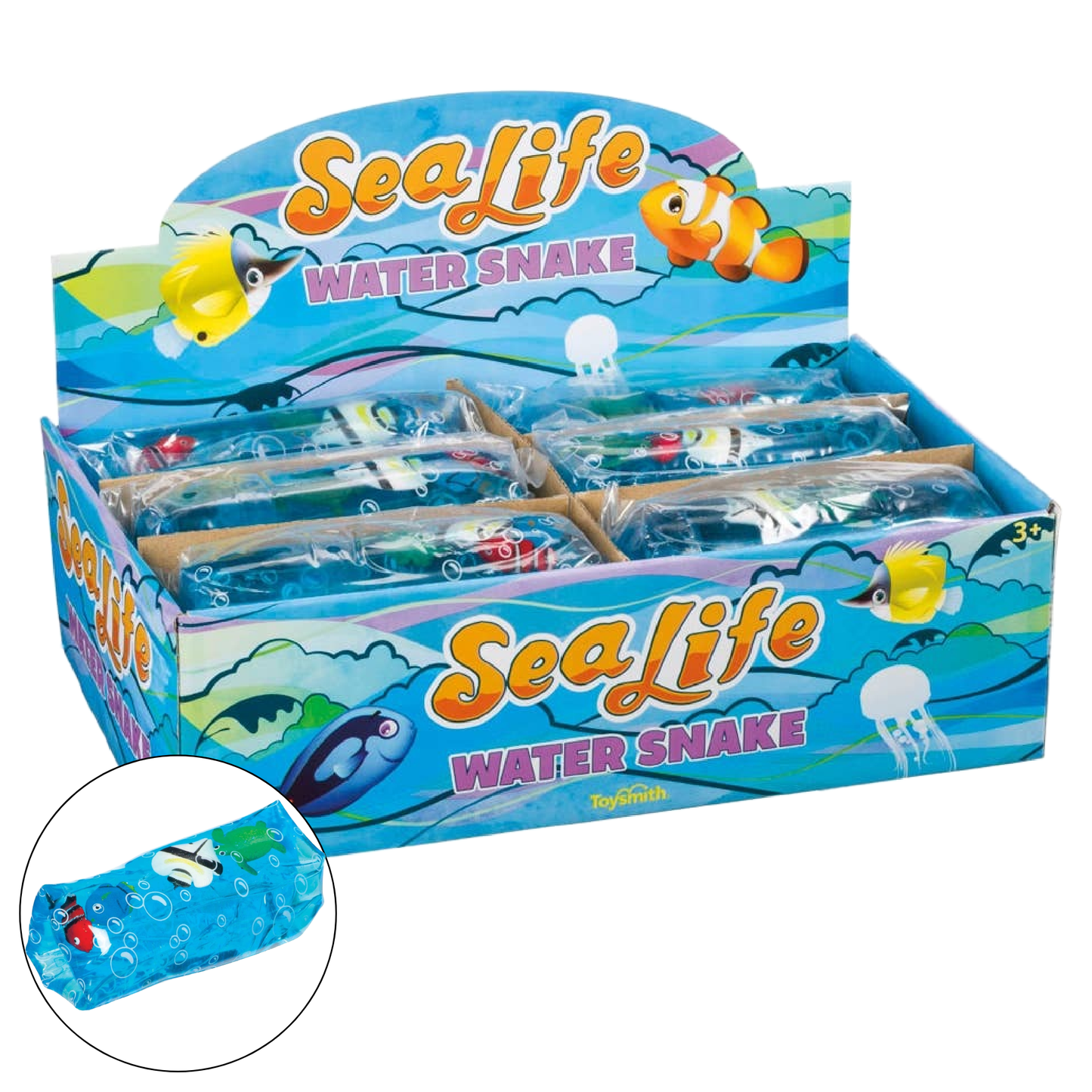 5" Sealife Water Snake, Watch the Fish & Turtle Swim